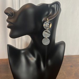 Handcrafted Clay Earrings Tri-Color